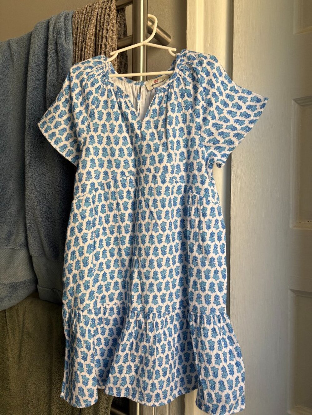 Indian-print dress